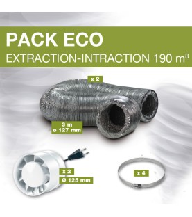 PACK EXTRACTION - INTRACTION ECO 190 M3/H - Ø125mm