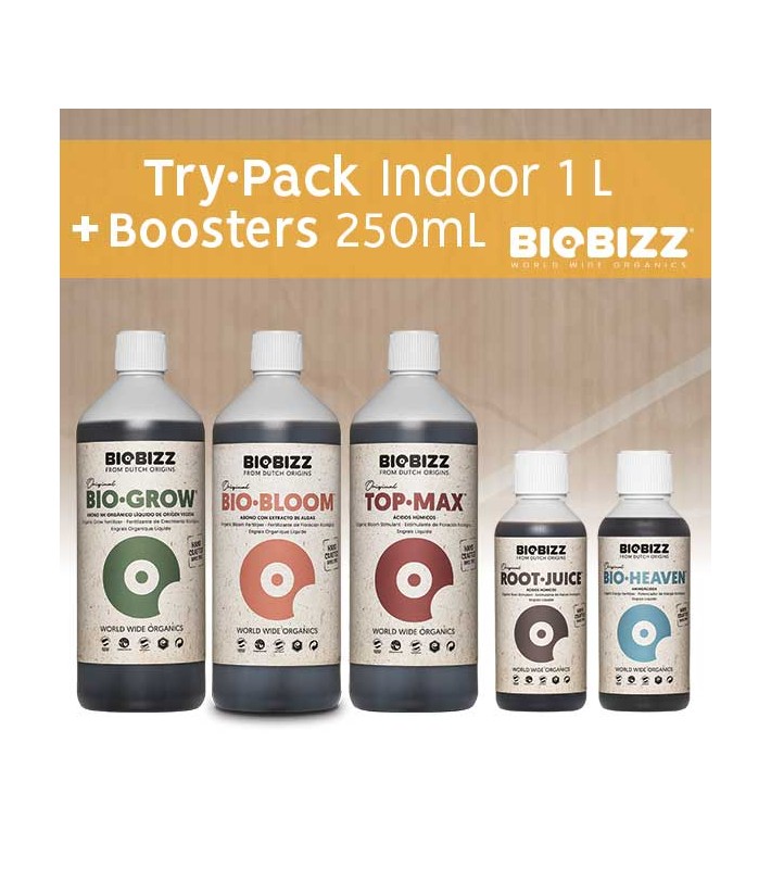 Pack Biobizz 1L Try.Pack Indoor + BOOSTERS 250mL