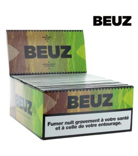 BEUZ - Boite de 50 carnets de feuilles SLIM marron