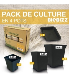 Pack de CULTURE en 4 Pots BioBizz