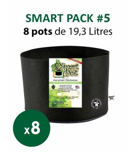 SMART PACK 5 - 19,3 L - LOT DE 8 POTS - SMART POT