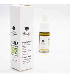 Huile 5% CBD 5% CBN - Nobilis Product - 10ml