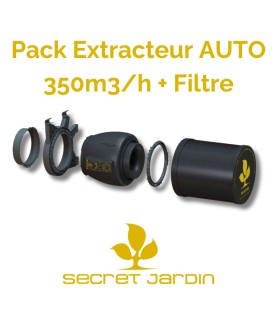 Pack Extracteur AUTO 350m3/h + Filtre - DF16 350M3/H