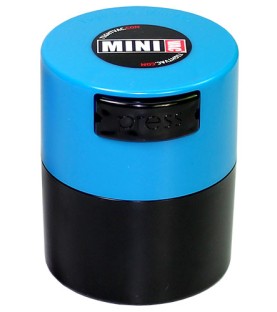 Boite MINIVAC Couvercle Bleu Claire / Corps Noir 0,12L 40g