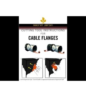 Cable Flange Ø70mm double socks - Chaussettes câble x2 - SECRET JARDIN