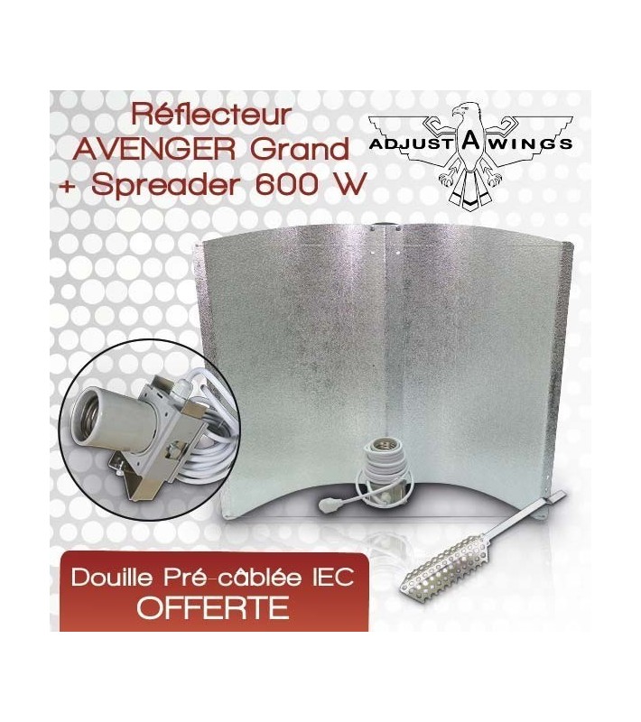 Réflecteur Adjust-A-Wing® AVENGER Grand + Spreader ALU