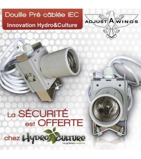 Douille Adjust-A-Wing® pré-cablée IEC