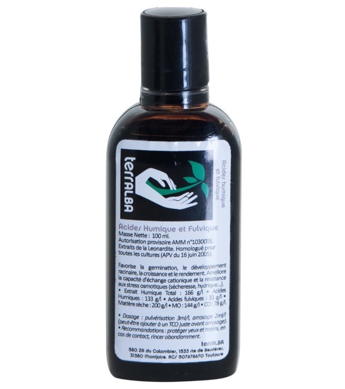 Acide Humique et Fulvique 100 mL - Terralba