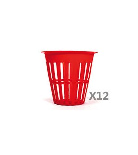 Pack de 12 pots panier rouges 5cm