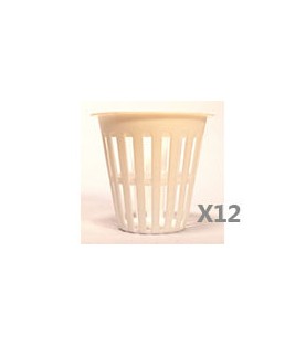 Pack de 12 pots panier blancs 5cm