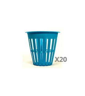 Pack de 20 pots panier bleus 5cm