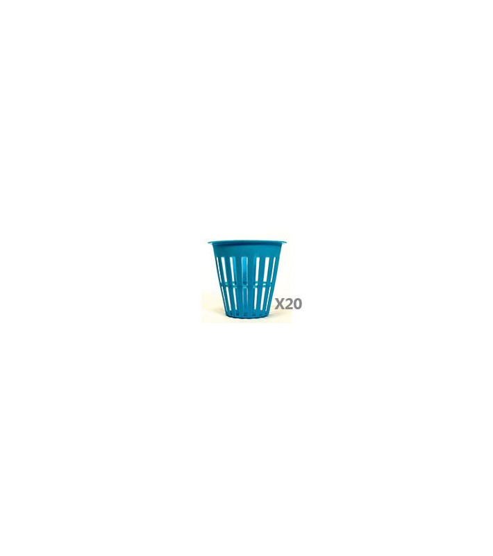 Pack de 20 pots panier bleus 5cm