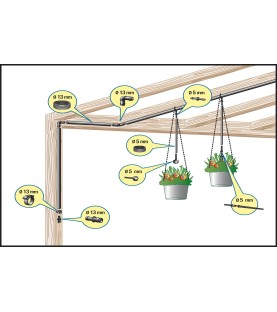 Kit goutte à goutte 8 plants Ribimex