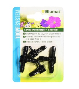 Blumat- T et bouchon dérivation 4 Pcs