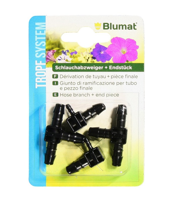 Blumat- T et bouchon dérivation 4 Pcs