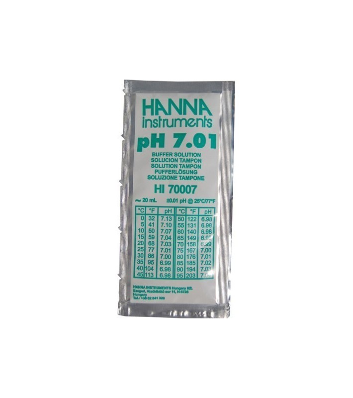 Solution d'étalonnage HANNA pH7.01 - 20 mL  HI70007P