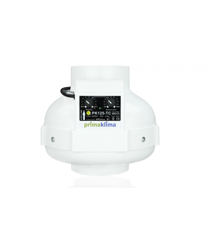 Extracteur Prima Klima - Ø125mm - 400m3/H - Thermostat/Variateur