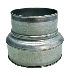 Réduction métal Ø125mm - Ø100mm