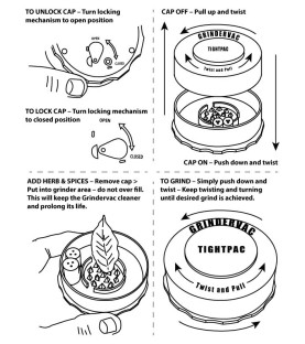 GRINDERVAC - 0.07 L / 10 GR - TIGHT VAC