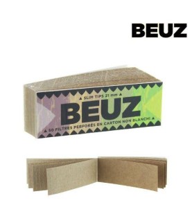 BEUZ - Boite de 50 carnets de filtres  cartons marron