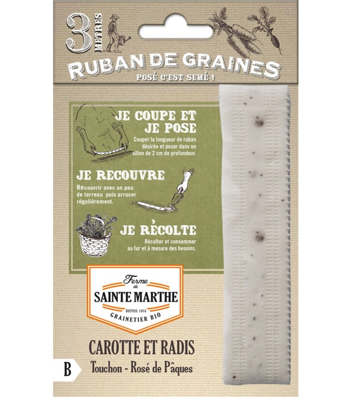 Ruban de carotte et radis Touchon, rosé de pâques 3 AB