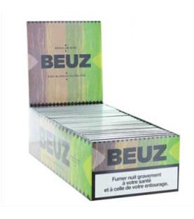 BEUZ - Boite de 25 carnets de feuilles regular marron