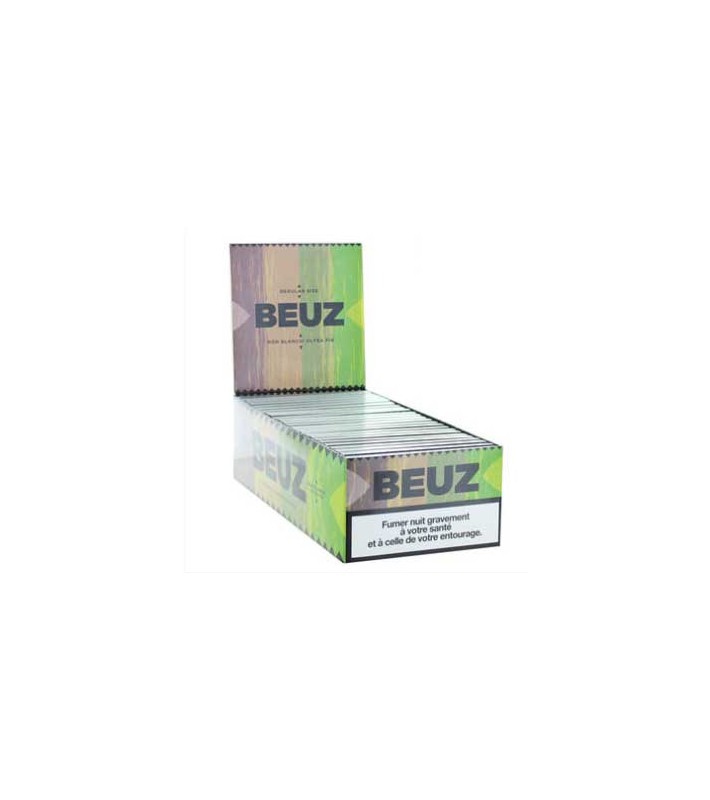 BEUZ - Boite de 25 carnets de feuilles regular marron
