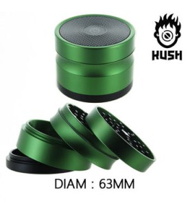 Moulin Kush Borealis 4 parties avec récupérateur 63 mm vert