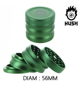 Moulin Kush Sirius 4 parties avec récupérateur 56 mm vert