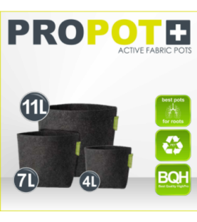 Liasse de  10 x Pots en tissu PROPOT 11L 23x23x25cm Garden HighPro
