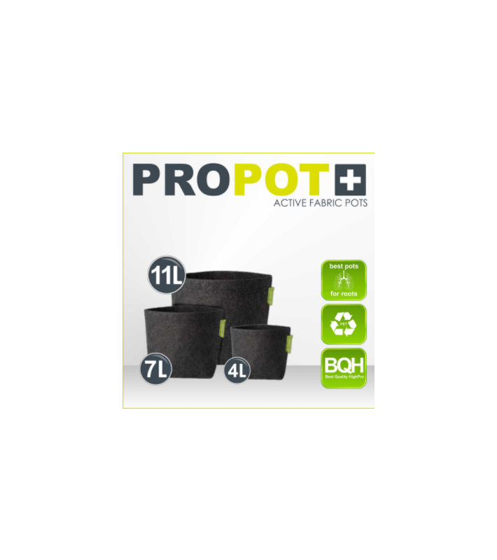 Liasse de  10 x Pots en tissu PROPOT 11L 23x23x25cm Garden HighPro