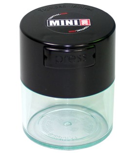 Boite MINIVAC Couvercle Noir / Corps Transparent  0,12L 40g