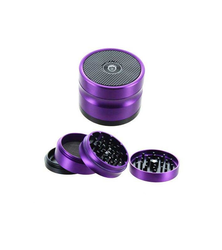 Moulin Kush Borealis 4 parties avec récupérateur 63 mm Violet