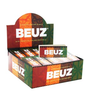 BEUZ - Boite de 40 carnets de filtres carton Brown Wide