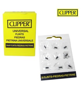 Lot de 9 pierres  à  briquet CLIPPER