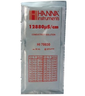 Solution d'étalonnage HANNA EC12.88 µs - 20 mL HI70030P