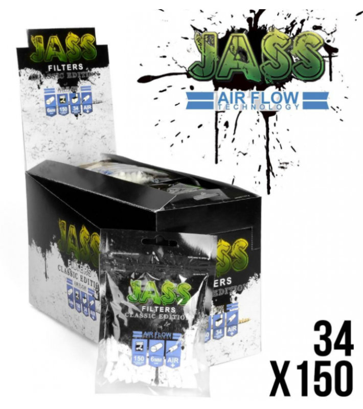 Boite de 34 sachets - Filtres 6 mm Jass